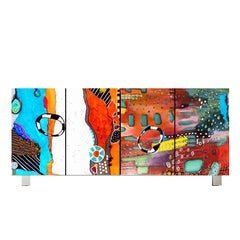 Colourful Abstract Design Cabinet