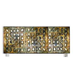 Gold Foil with Dot Design Cabinet