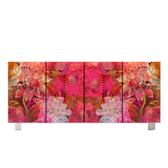 Pink Flowers Cabinet