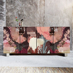 Abstract Brown Botanical Cabinet