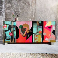 Pop Art Abstract Figure Cabinet
