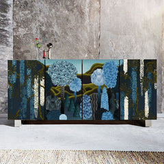 Blue Landscape Cabinet