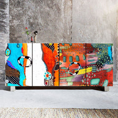 Colourful Abstract Design Cabinet