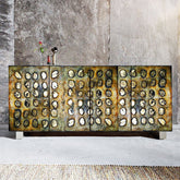 Gold Foil with Dot Design Cabinet