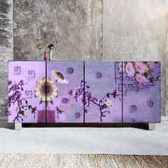 Lavender Flowers Cabinet