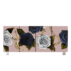 Vintage Pink Rose Cabinet