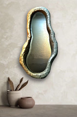 Gold Concrete Texture Mirror