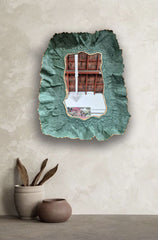 Pale Green Concrete Mirror