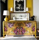 Vintage Yellow Cabinet