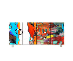 Colourful Abstract Design Cabinet