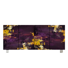 Purple & Gold Design Cabinet