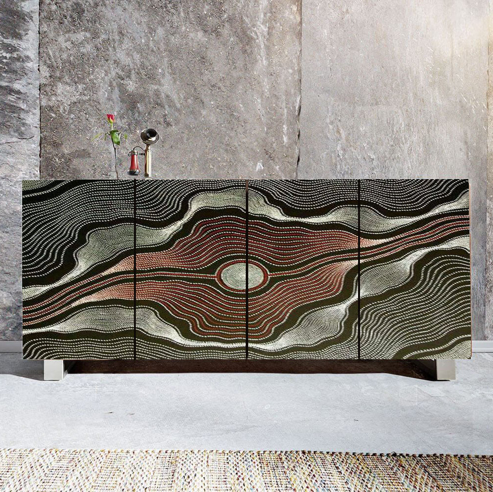 Metallic Dots Cabinet